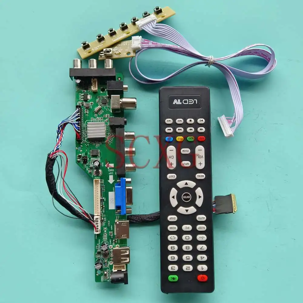 

Для B156XTN02.2 1366 768 ЖК-дисплей AV USB HDMI-совместимый VGA 40 Pin LVDS 15,6 "цифровой сигнал DVB комплект платы управления драйвером