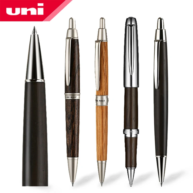 

1Pcs Japan UNI PureMalt Series Black Ballpoint Pen SS-1015/1025/2005 Oak Pen 0.7mm Barrel Push-in Business Office Oil Pen