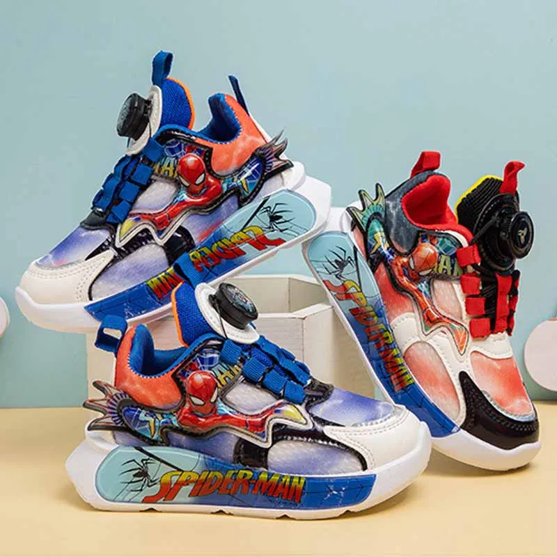 Детские кроссовки с мультяшным принтом сетчатые дышащие повседневная