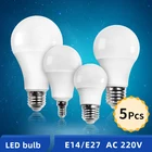 Умная энергосберегающая лампа E27 E14, 220 В, 240 В, 24 Вт, 20 Вт, 18 Вт, 15 Вт, 12 Вт, 9 Вт, 3 Вт