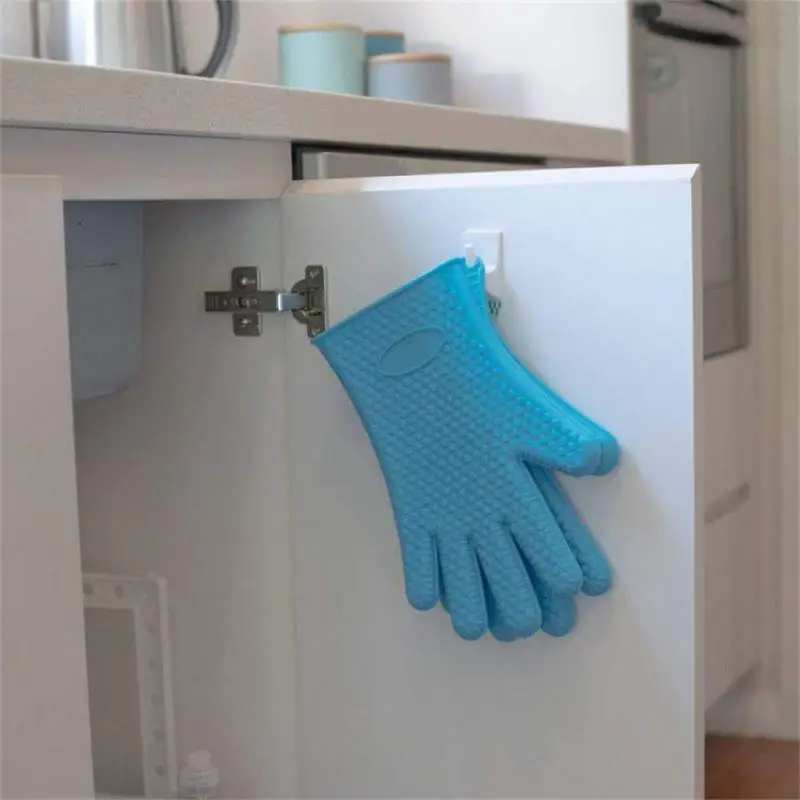 

Security Microwave Oven Tools Silicone Kitchen Solid Color High Temperature Resistance Comfortable Home Furnishing Portable