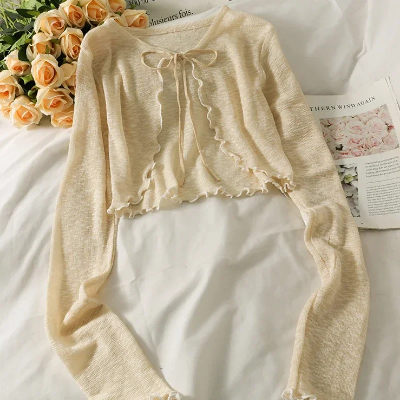 Блузки женские солнцезащитный крем летний грибной край с длинным рукавом