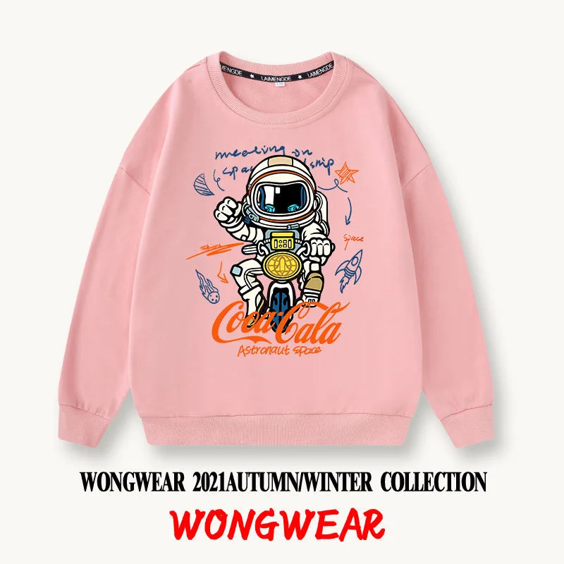 Свитер мужской с принтом кока-колы и астронавта весна-осень 2022 | Мужская одежда