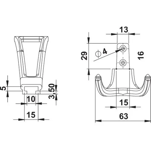Вешалка для одежды Hafele | Дом и сад