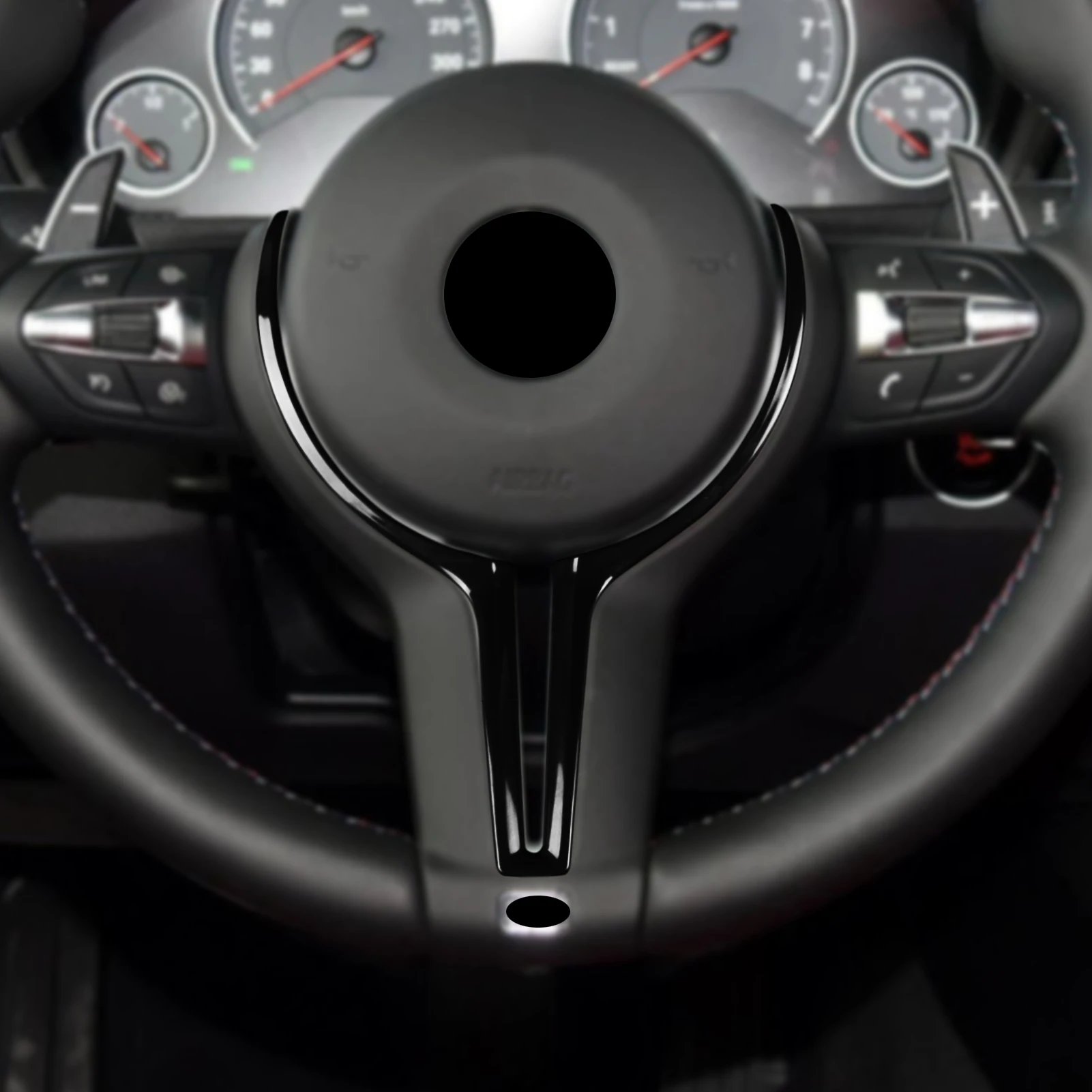 

Steering Wheel Covers, Car Carbon Fiber Steering Wheel Trim for M2 F87 M3 F80 M4 F82 M5 F10 M6 F06 X5M X6M