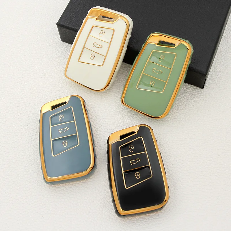 

TPU Car Remote Key Case Cover Shell Fob For VW Volkswagen Passat B8 Tiguan Magotan Golf For Skoda Kodiaq Superb A7 Accessories