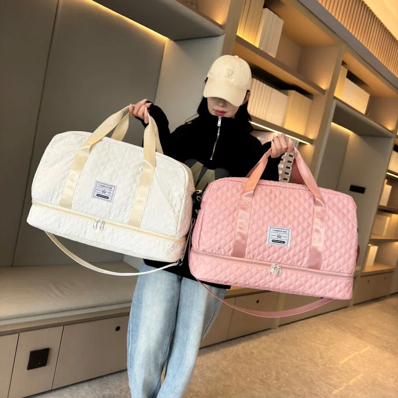 Легкая сумка для багажа с отделением обуви дорожная спортивная большой