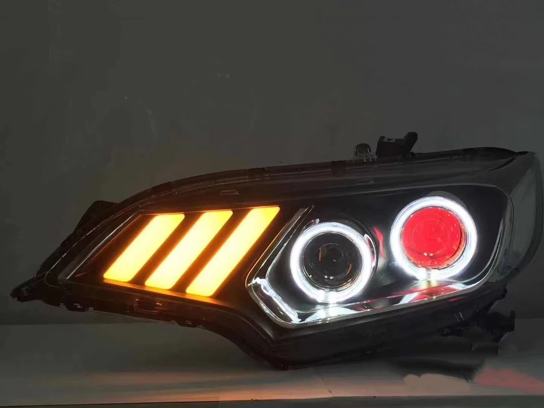 

Передсветильник фара в сборе DRL дневные ходовые огни для Honda fit GK5 дальняя фара без лампы ближнего света автомобильные аксессуары