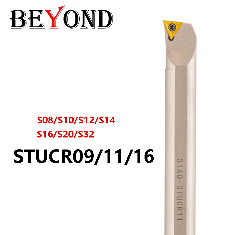 Встроенный токарный станок BEYOND STUCR, держатель для внутреннего фрезерного станка с ЧПУ с белым никелевым покрытием