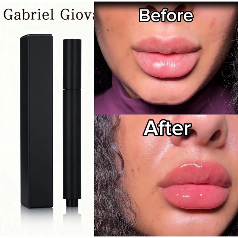 Фото Lip Plumper Стойкая нежная пухлая губа Увлажняет губы Plumps с растительными экстрактами Высококачественная сыворотка для объема губ Уход за губами №4