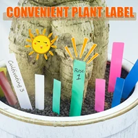50pcs garden plant label waterproof pvc nursery marker flower pot seedling label tray marking tool