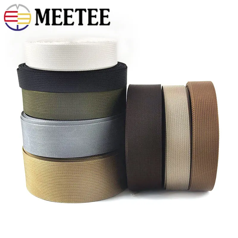 

5Meters 20-50mm Nylon Webbing Strap for Backpack Tapes Safety Belt Pet Dog Collar Garment Bands DIY Sewing Material Accessories