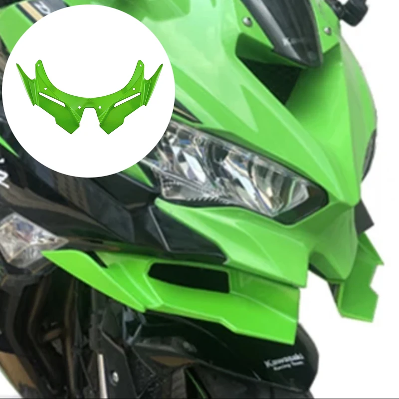

CarDutiful for KAWASAKI ZX-25R ZX25R 2020-2021 Front Motorcycle Aerodynamic Fairing Winglets Carbon Fiber Cover Protection Guard