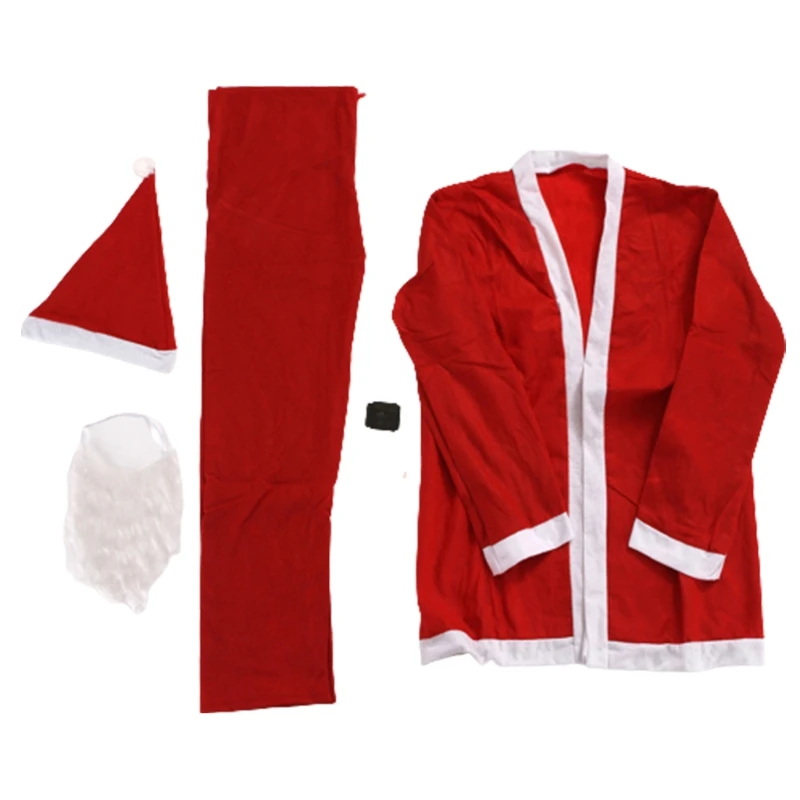 

5X Kit Christmas Santa Outfit Fancy Circus Dress up Cosplay for Adult Women Men