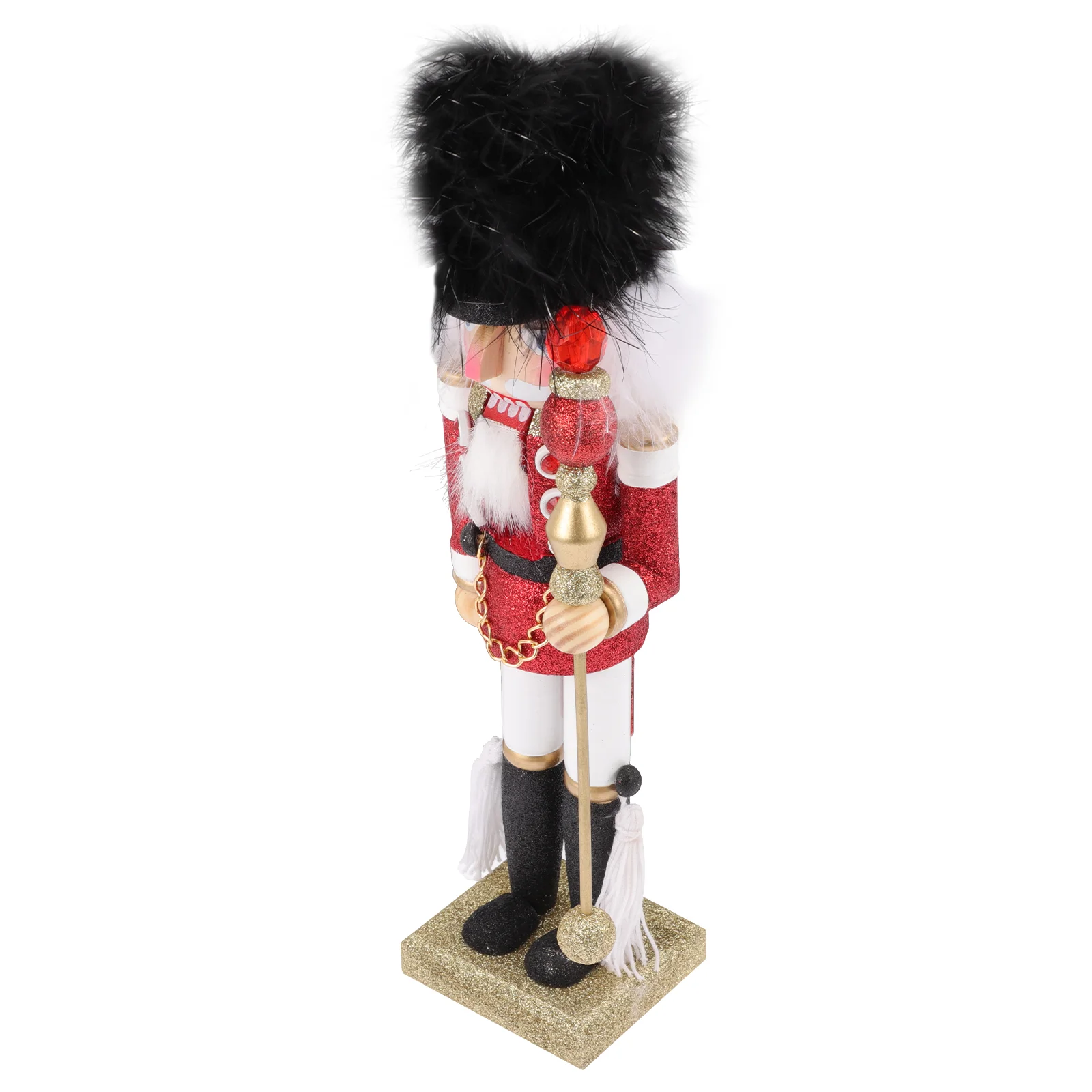 

Wood Lovely Nutcracker Decor for Home Adorable Desktop Wooden King Decor
