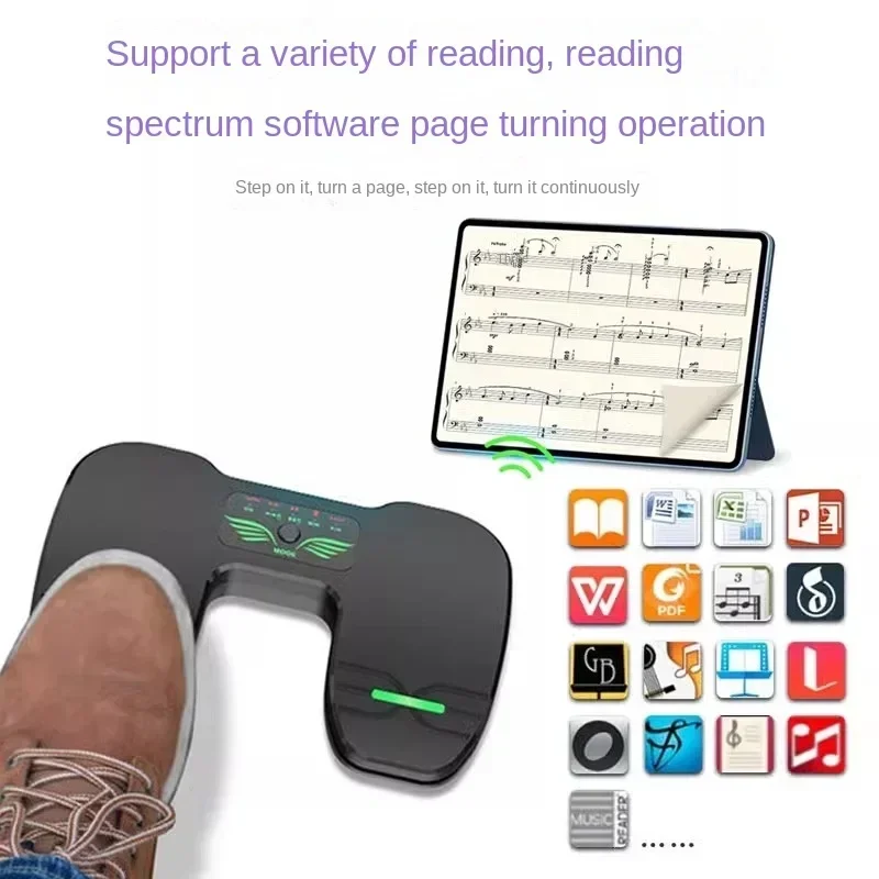 Зарядный переводчик гитара фортепиано Bluetooth беспроводная педаль страница
