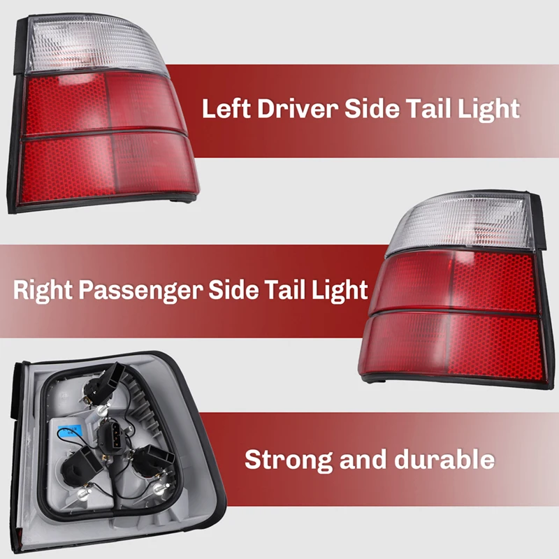 Для BMW 5 серии E34 518I 520I 525I 525Ix 530I 535I 540I 1988-1995 1 пара внешних боковых галогенных задних