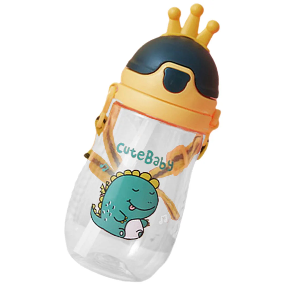 

Crown Sippy Cup Water Carafe With Cup School Bottles Girls Children Silicone Cute Strap Straw Waterbottles