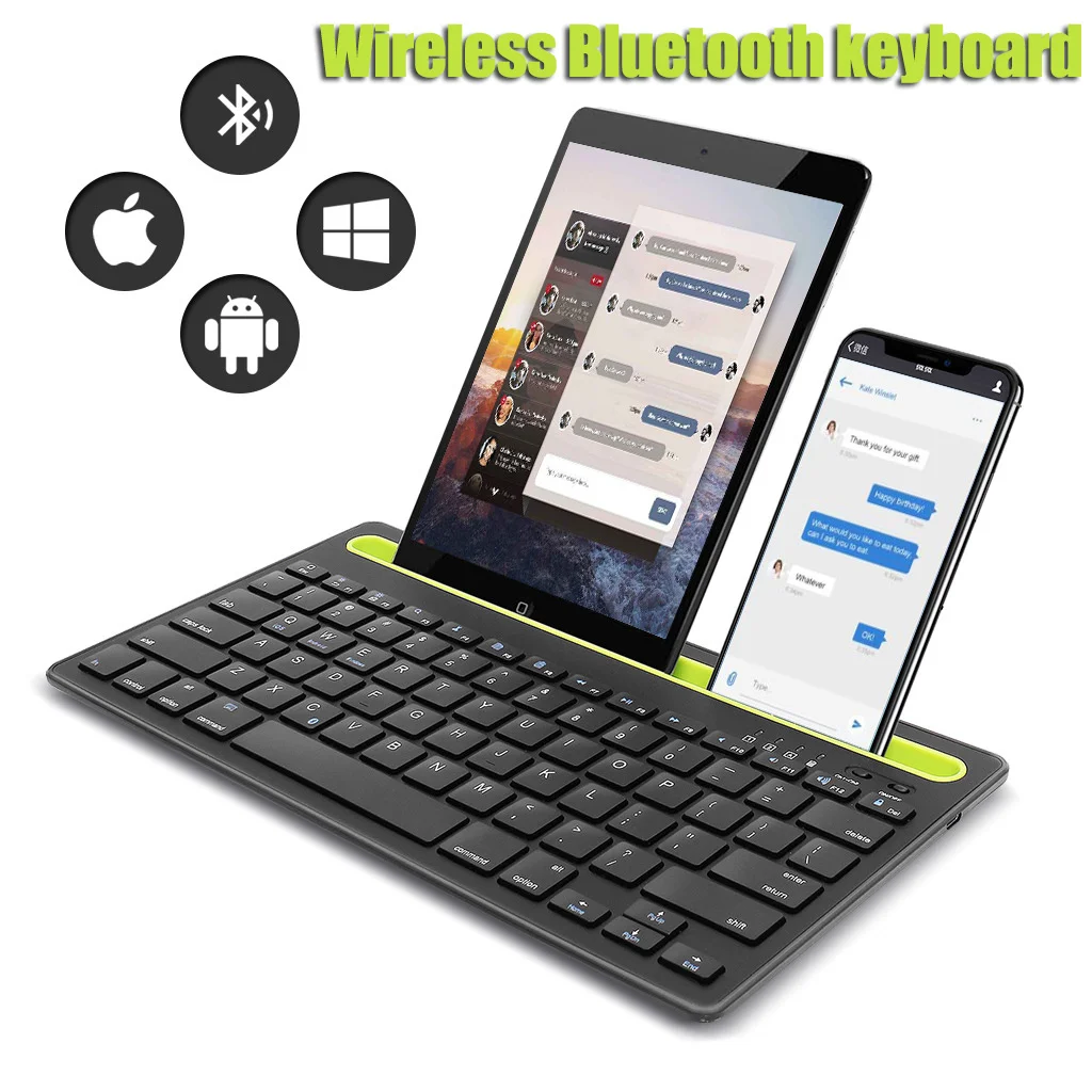 

Bluetooth 2.4G Wireless Keyboard with Number Touchpad Mouse Card Slot Numeric Keypad for Android IOS Desktop Laptop PC TV Box