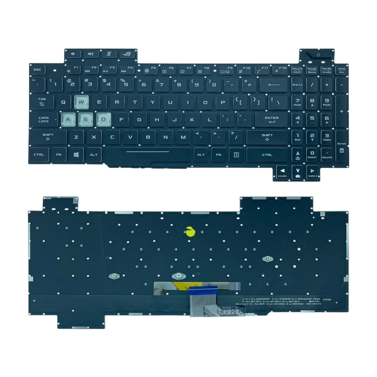 New US Laptop Backlit Keyboard For ASUS ROG GL704 GL704GM GL704GV GL704GW GL704S7CM GL704GM-DH74 Notebook PC Replacement