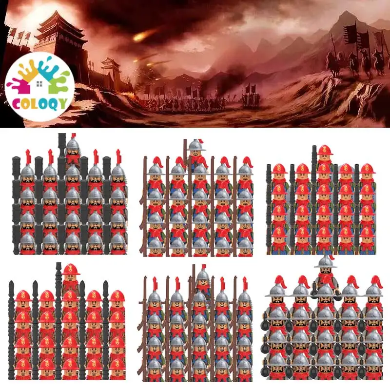 

Kids Toys Building Blocks Dynasty Soldiers Weapons Action Figure Accessories Helmet Armor Medieval Bricks Toy Wholesale Store