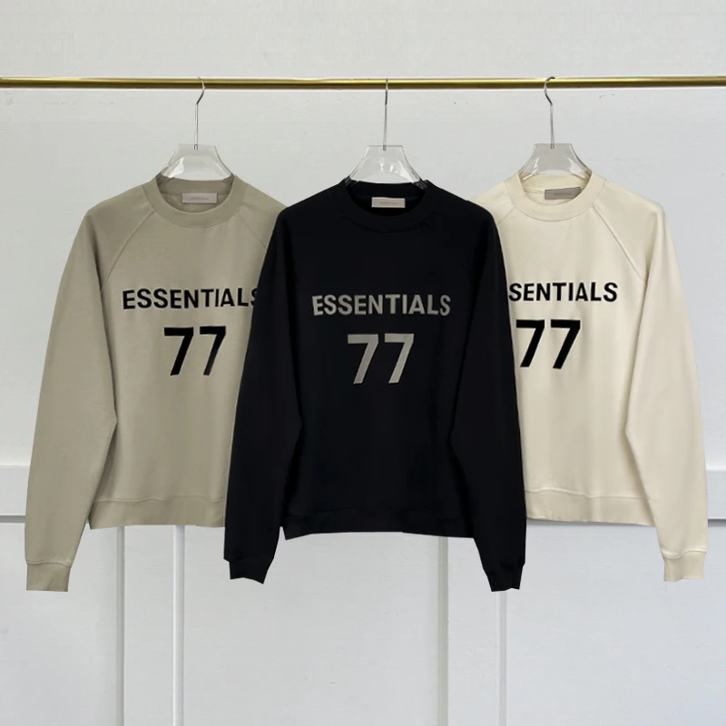 

New fashion men must 77 jumpers group logo hoodie oversized hip-hop streetwear neutral sweatshirt