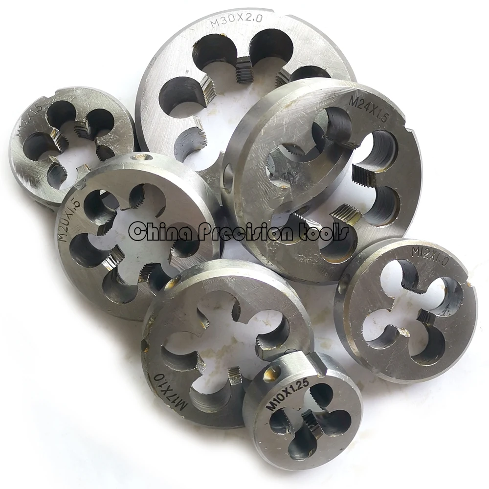 HSS Metric thread die M10 M11 M12 M13 M14 M15 M16 M17 Right hand round dies M18 M19 M20 M21 M22 M23 M24 M25 M26 M27 M28 M29 M30