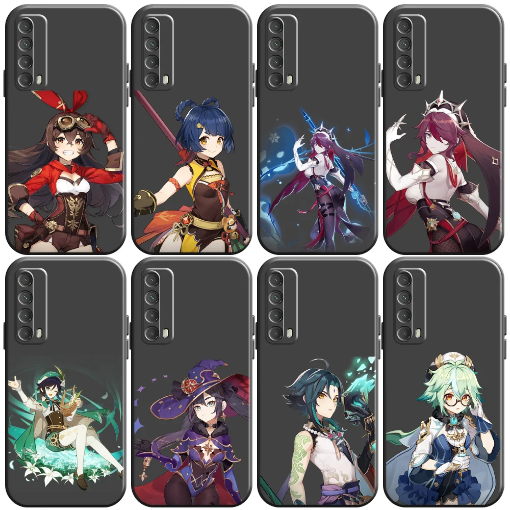 

Genshin Impact Project Game Phone Case For Huawei Honor 7 8 9 7A 7X 8X 8C V9 9A 9X 9 Lite 9X Lite Back Silicone Cover Soft