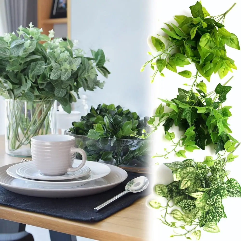 

Props Home Decoration Wedding Ornament Plants Wall Artificial Plant Leaves Simulation Foliage Lifelike Greenery Leaf