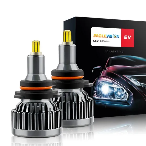 

2pcs Car LED Headlight 18000LM 6000K 72 CSP-LED Chips 9005 HB3 Spotlight IP65 Waterproof Grade Modified Headlight
