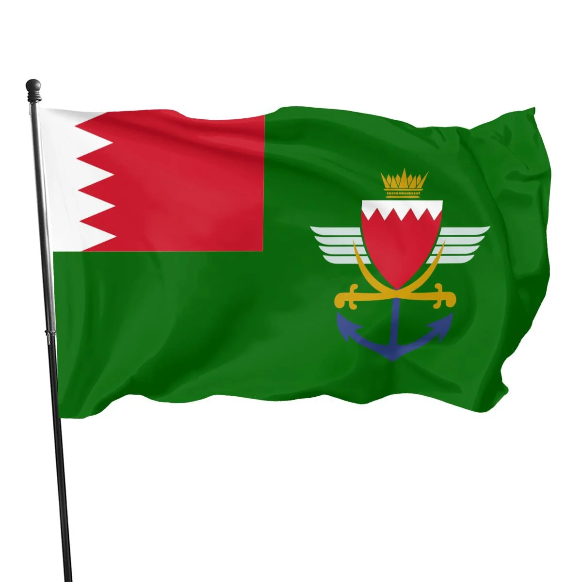 

Flag Of The Bahrain Defence Force National Flags Garden Flag Banner Polyester for Garden Room Balcony Decoration Size 90x150cm