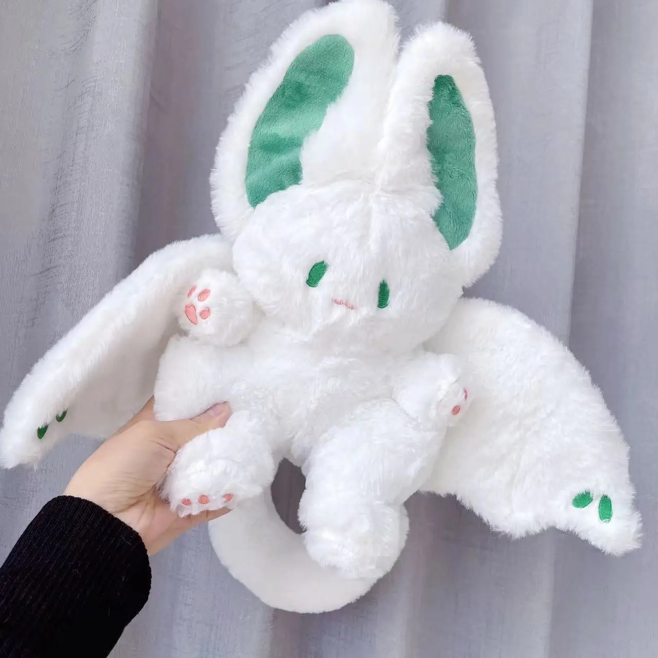 

Magical Spirit Rabbit Plush Toy White Bat Cute Animal Creative Funny Plushie Stuffed Pillow Soft Bunny Kid Girl Birthday Gift