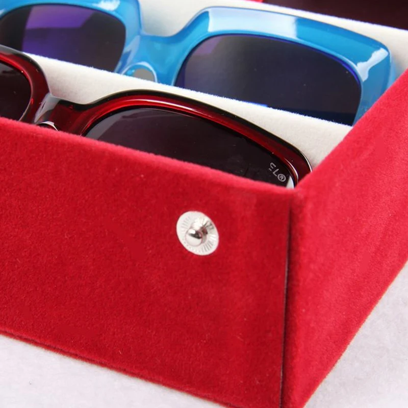 2022 New 8 Grids Eyeglass Sunglass Glasses Storage Display Grid Case Box for  Jewelry Showing Case With Rack Cove 48.5x18x6CM