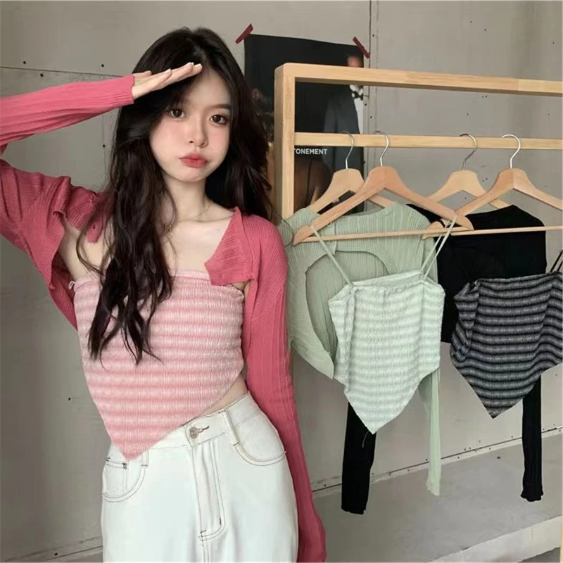 

Summer Printed Camisole Women Sexy Sleeveless Tank Top Young Girls Casual Streetwear Slim Basic Vest for Daily Dating Wear