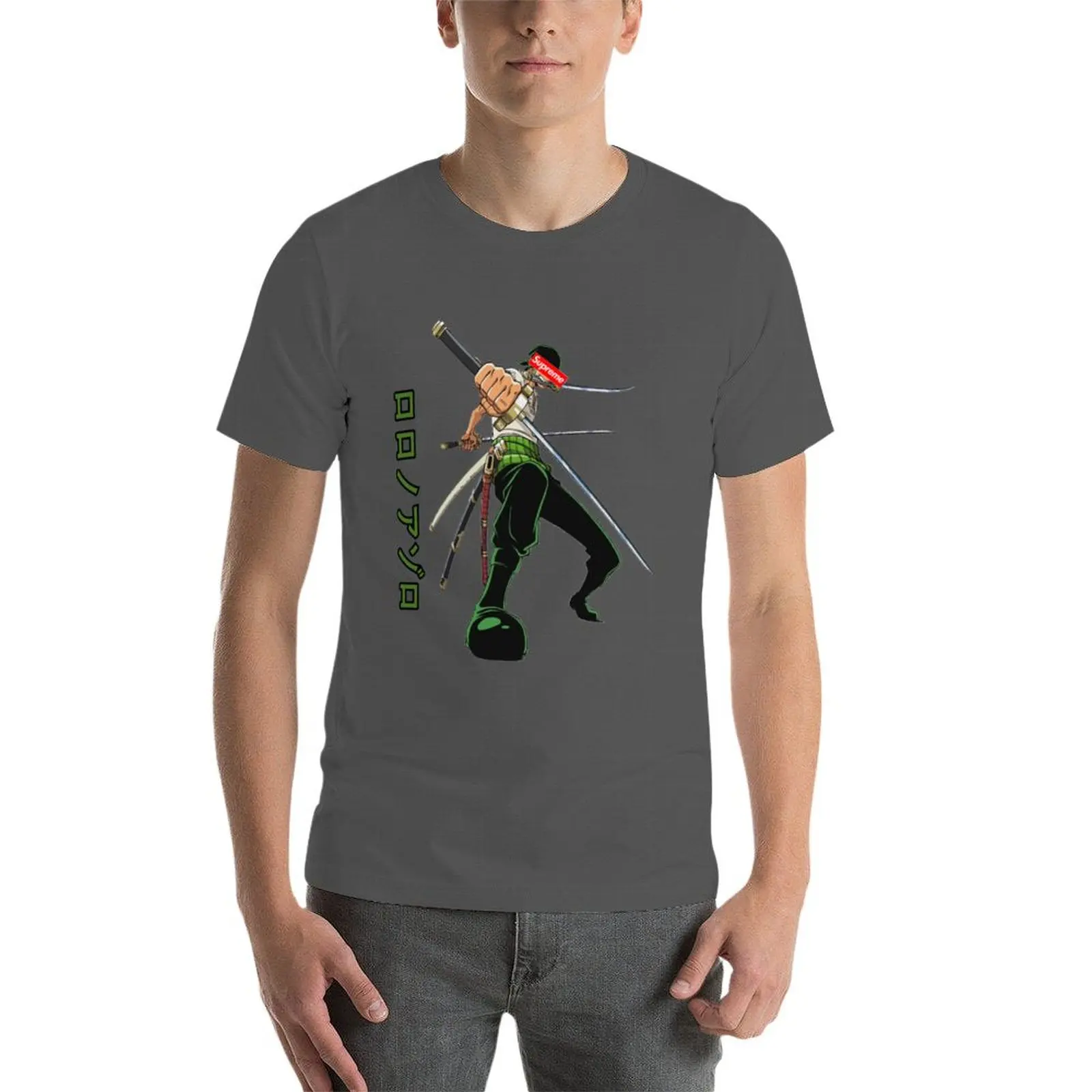 Футболка Rorona zoro новые подарки и футболки мужская футболка большого размера с