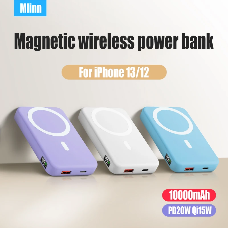 

Магнитный внешний аккумулятор MagSafe, 10000 мАч, 20 Вт, быстрая зарядка