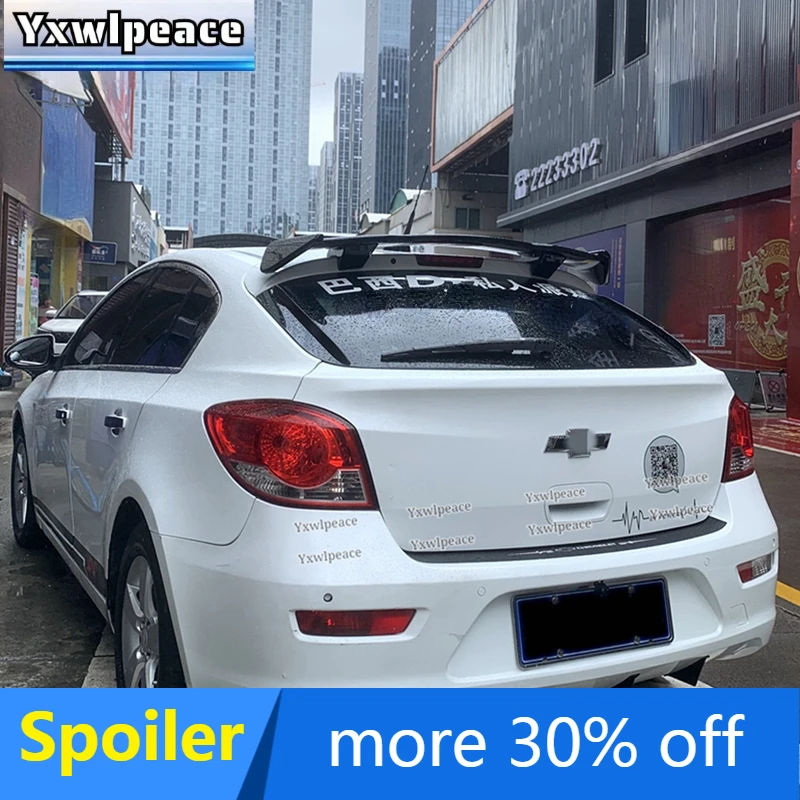 

Спойлер для Chevrolet Cruze Hatchback 2010 2011 2012 2013 2014, АБС-материал, цвет праймера, задний спойлер автомобиля, крыло