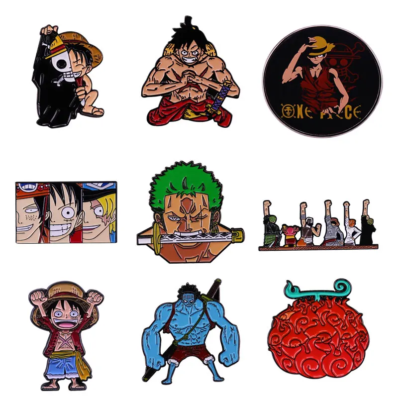 

Pirate Ship Monkey D. Luffy Swordsman Hard Enamel Pin ONE PIECE Anime Lapel Pins Fan Collect Badge Brooch Backpack Accessories