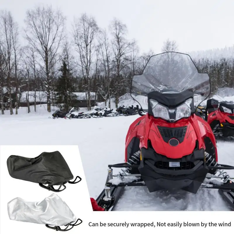 

Waterproof Motorcycle Covers Trailerable Snowmobile Cover All Season Dustproof UV Protective Outdoor For Most Snowmobiles