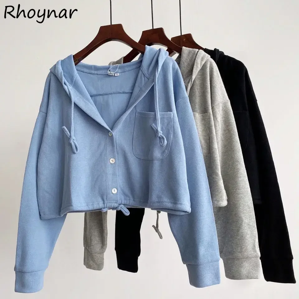 Женские весенние комплекты новейшие однотонные универсальные с капюшоном