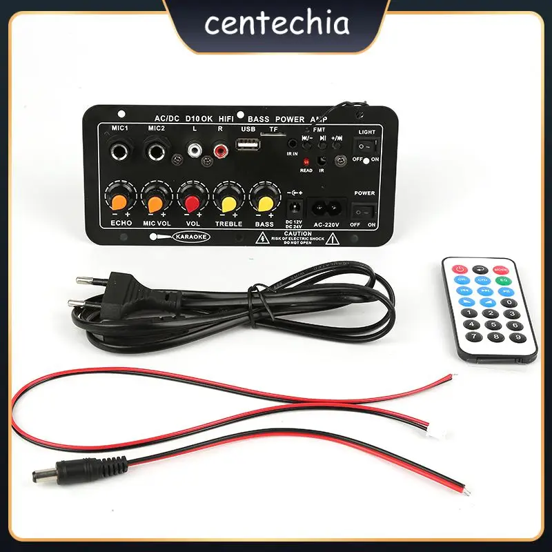 

Dual Microphone Karaoke Amplifiers Multifunctional 12v 24v Power Amplifier Durable Portable Car Accessories