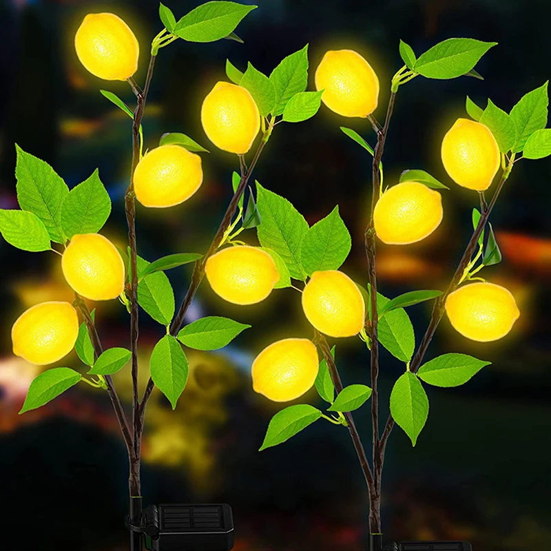 

Lemon solar garden lamp Tree Lights Outdoor Waterproof Garden Solar Lighting LED Yard Cottage party decorations