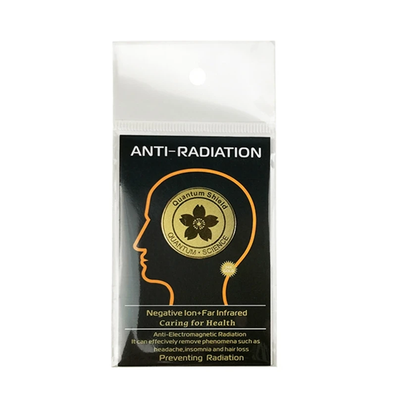 

Round Quantum Shields Gold EMF Anti-Radiation Protection Sticker Guard for Phone Tablet PC Laptop Frige Air Conditioner