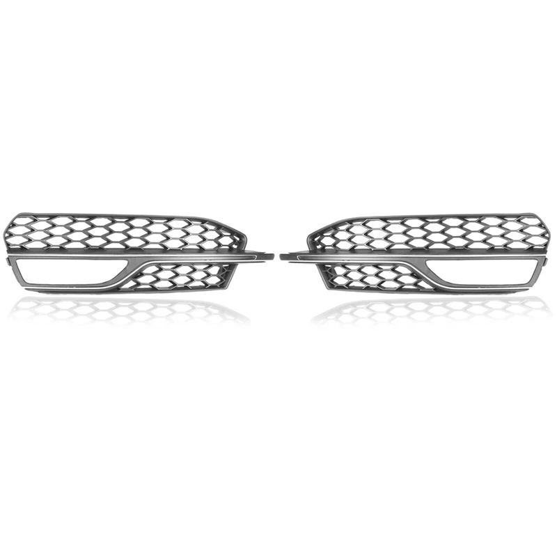 

2PCS Replacement Accessories Fit For A3 S Line 2013-2016 S3 Car Fog Light Cover Lower Bumper Grill Grilles