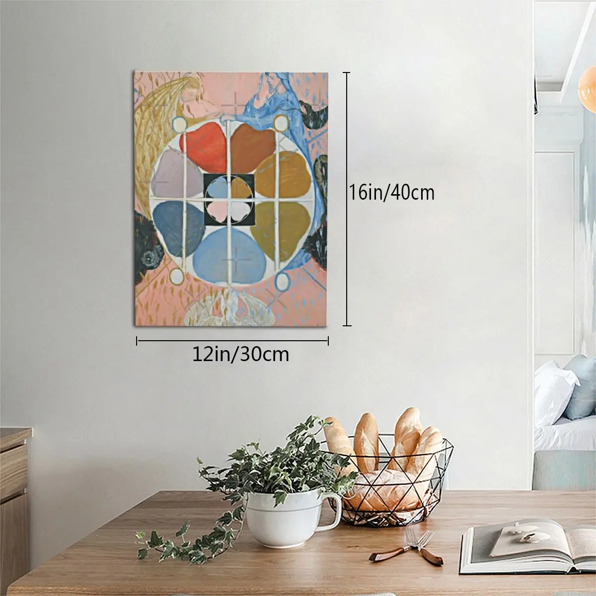 Безрамная картина Hilma Af Klint Evolution No 12 Grupp VI 1908