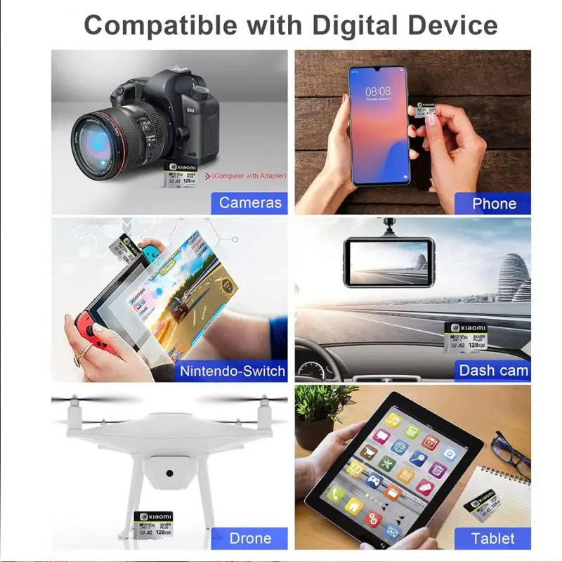 Высокоскоростная карта памяти Xiaomi 2 ТБ 512 ГБ 256 класс 10 Micro TF SD-карта для Nintendo Switch
