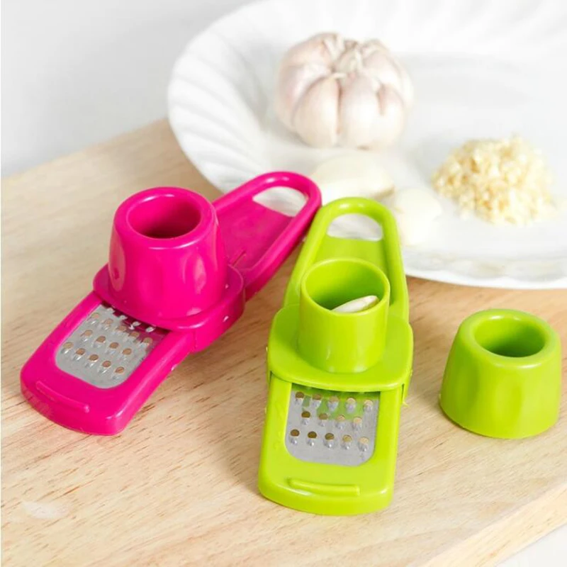

Household Garlic Peeler Functional Ginger Garlic Press Grinding Grater Multifunctional Garlic Twisting Box Kitchen Accessories