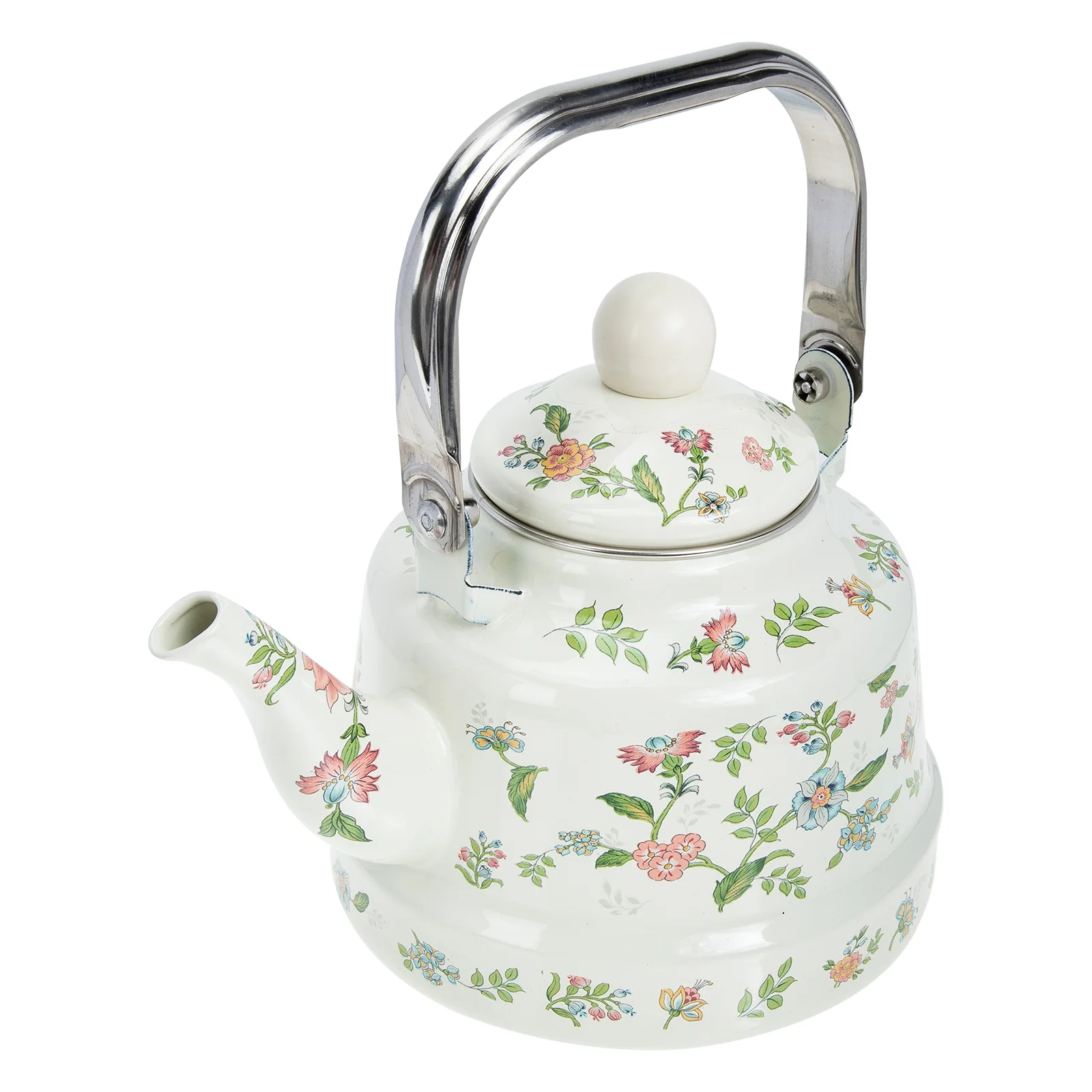 

Kettle Tea Teapot Enamel Coffee Pot Stovetop Water Whistling Teakettle Gas Stove Vintage Boiling Kids Watering Can Kettles