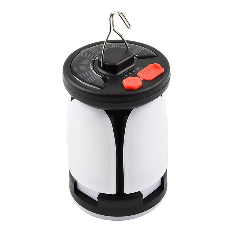 

Solar Camping Lantern Collapsible Hanging Tent Lantern Portable Tent Lights For Camping Emergency Hurricane Outage