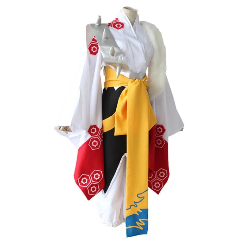 Аниме Inuyasha Sesshoumaru Косплей Костюм Карнавал Хэллоуин Карри Необычные Кимоно Парик